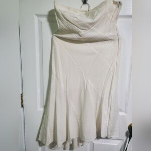 A\X strapless white dress 👗